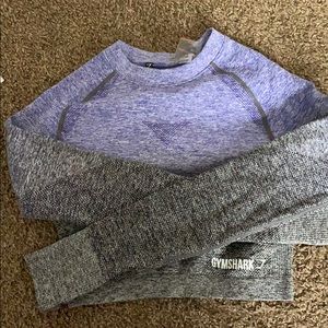 Gymshark ombre seamless crop top
